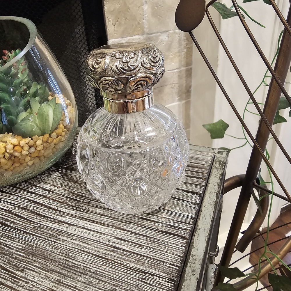 Shannons Of Ireland Lead Crystal Vintage Perfume Bottle Hollywood Regency Old...